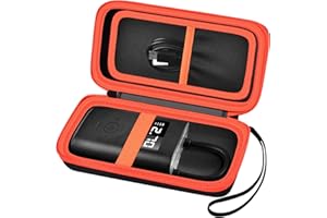 ALKOO Tasche für Xiaomi XM500010 Mi Portable Electric Air Compressor Mobiler Luftkompressor, A, 1- NUR FALL-Schwarz (Orange)