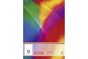 Brunnen 1046921 Exercise Book (A6, 32 Sheets, Lined, ruling 51)