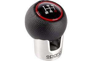 Sparco Ręczna gałka zmiany biegów Lazio czarny/czerwony uniwersalny
