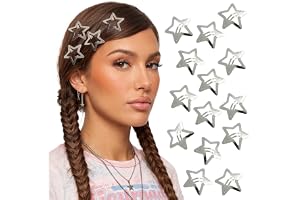 50 stjärnformade hårspännen Kawaii-hårspännen Y2K hårspännen metall stjärnformade hårsmycken för kvinnor och flickor