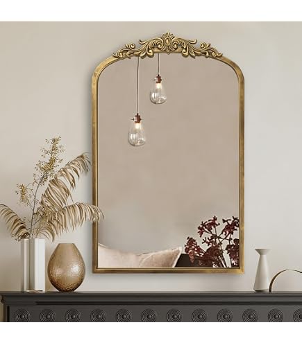 Miroir Baroque En Résine Doré à Poser 30x30cm - Neuf Avec Boîte - Déco Intérieur