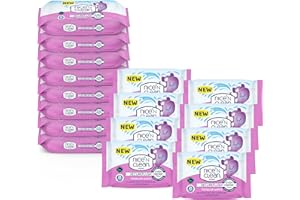 Nice 'N CLEAN SecureFlush Toddler Wipes with Almond Milk Multipack, Eco-Friendly, Fragrance Free, Plant Based, Biodegradable, Plastic Free Wipes, 512 X Wipes
