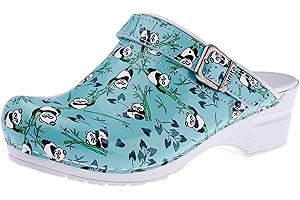 Sanita | Zoccoli Aperti da Donna | Zoccoli Artigianali Originali in Pelle Flessibile | Plantare Anatomico in Schiuma Morbida | Cinturino Regolabile sul Tallone