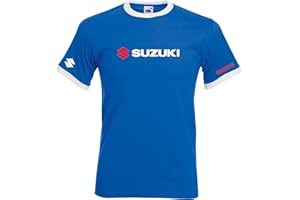 JUKO Suzuki GSX Racing Ringer T Shirt 1341 Motorsport Motorcycle