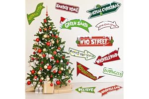 JOISHOP Christmas Window Stickers, 12pcs Christmas Wall Clings Xmas Window Decals Waterproof for Christmas Party Home Office Floor Wall Window Decorations