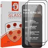 STP FEEL® Premium Tempered Glass Screen Protector Guard Compatible For Redmi Note 15 Pro 5G (6.83 Inch, Pack of 2) | Edge to 