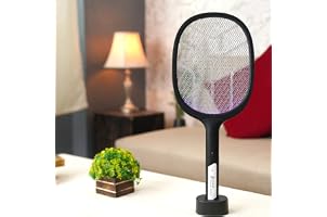 Classic Mosquito Racket with Warranty(6 Months) | Rechargeable Insect Killer | Mosquito Bat with LED Lights | 1200mAh Lithium