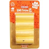 Cook Kaka Torbası, B&uuml;y&uuml;k Boy, 4 Rulo x 20 Torba, 80 Torba, Kavun Kokulu, Turuncu