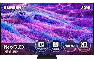 Samsung TV 55 Pulgadas Neo QLED QN80F 4K Mini LED Smart TV con Vision AI, Quantum Matrix Technology Core, Motion Xcelerator 144Hz y Gaming Hub