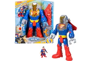 Fisher-Price Imaginext Coffret Robot Superman XL DC Super Friends de 30 cm de haut avec sons et lumières, pour enfants à partir de 3 ans, JCT47