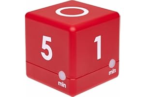 ‎TFA DOSTMANN TFA Dostmann Cyfrowy zegar kostkowy, 6 x 6 x 6 cm, czerwony, 38.2039.05