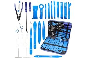 CCLIFE 31 szt. Zestaw narzędzi do demontażu listew samochodowych, usuwania wykończenia, usuwania tapicerki