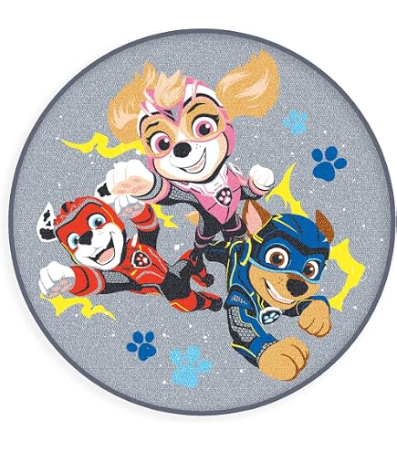 Tapis La Pat' Patrouille Pour Enfants – 50 X 75 Cm – Polyamide Doux Antidérapant – Décoration Chambre Enfant
