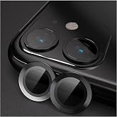 Babylonian Iphone Tempered Glass Camera Lens Protector with Aluminum Alloy Frame (Iphone 11, Black)