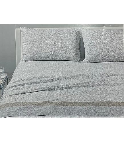 Lenzuolo Sopra BASSETTI Matrimoniale 240x280 Cm - Cotone America, Colore Fumo, Made In Italy