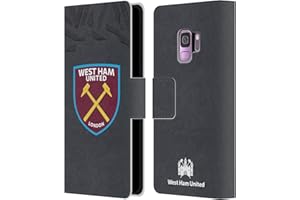Head Case Designs Officially Licensed West Ham United FC Third Goalkeeper 2019/20 Crest Kit Leather Book Wallet Case Cover Compatible With Samsung Galaxy S9