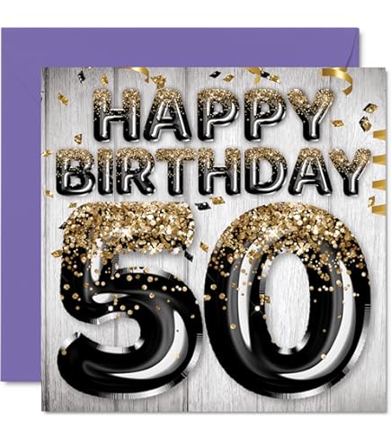 Male 50th Brthday Card For Hm - Age 50 - Champagne Celebratons