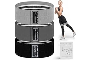 MERCURYAL Pack de 3 Bandas Elasticas Musculacion - Bandas Elasticas Gluteos - Bandas elasticas Fitness Antideslizantes - Bandas Gluteo - Cintas Elasticas Musculacion