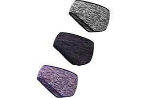 BLULU 3 Stück Ohrenwärmer Stirnband Full Cover Ohrenschützer Stirnband Sport Stirnband für Outdoor Sport Fitness
