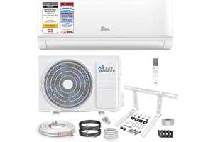 Kältebringer Split Klimaanlage - 12000 BTU (3,5 kW) - Klimagerät mit Heizfunktion, WiFi & App, bis 55qm, sehr leise - Set mit 5m Kupferleitung, Kältemittel R32, Montagematerial, Wandhalterung