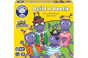 Orchard Toys Build A Beetle Mini Game, A Fun Colour and Matching Game, Perfect for Children Age 4-8, Kids Game, Party Gift, Educational Toy