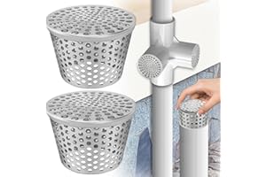 TZEKING 2 Pièces Filtres De Gouttière en Acier Inoxydable,Tamis de Gouttière,Protection Gouttiere Anti Feuille,Gouttière pour Drain de Toit Plat,pour Piscine,Toit,Jardin