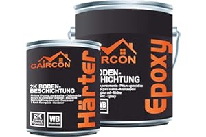 CAIRCON 2K Bodenbeschichtung Epoxidharz Bodenfarbe Garage Betonfarbe Pastelltürkis - 5Kg