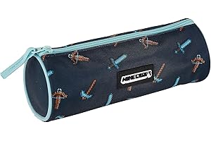 Trousse Gamer Case Minecraft Pica Pica - 1 compartiment - intérieur doublé et fermeture éclair - fabriquée en polyester très résistant - 8 x 22 x 8 cm - Toybags