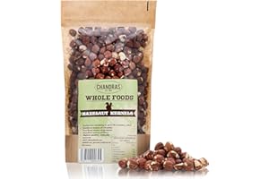 Chandra Whole Foods - Hazelnuts 1KG - Low-GI Quality Raw Hazelnut for Snacking, Smoothies, Baking, Cooking & Chocolate Creations - Gluten-Free & Keto, Rich in Protein, Vitamins & Fibre