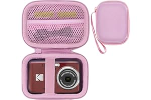 RIYADAone Dur Étui de Protection pour Kodak Pixpro FZ55 / FZ45 / FZ53 / FZ43 / FZ41 Camera Digitale (Couleur Rose)