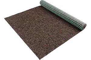 Primaflor Rasenteppich GREEN Meterware mit Noppen | Braun, 1,33m x 2,00m | Outdoor Kunstrasen-teppich wetterfest, wasserfest & pflegeleicht für Balkon, Garten