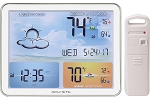 ACURITE 02081M Weather Station with Jumbo Display and Atomic Clock