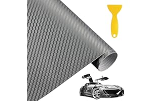 ‎ALOSKART Carbon Folie Auto, Car Wrapping Folie 7D, Auto Innenraum Folie Carbon, Carbonfolie Auto Außen, Karbon Folie für Auto, Carbon Fiber Wrap DIY, Schwarz Folierung für Auto, Wasserfest Autofolie Carbon
