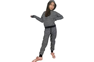 biyya® Girls Tracksuits Set Printed Hoodie and Jogging Bottoms, Kids Track Suits Activewear Sets for Girls 5-14 Years