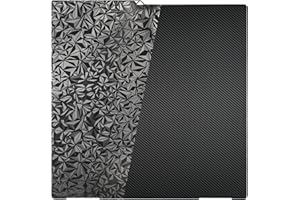 Nssnlur Kobra 3 Max Placa de impresión 430 x 430 mm, Smooth Diamond PEO+fibra de carbono PET Spring Steel cama de impresión flexible para Anycubic Kobra 3 Max, Kobra 3 Max Combo 3D Plataformas