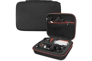 mtb more energy® Schutztasche XL für Garmin Virb Elite, X, XE/Contour Roam 3 / Ghost-S/Tomtom Bandit UVM... - Schwarz - Koffer Case Stecksystem Modular