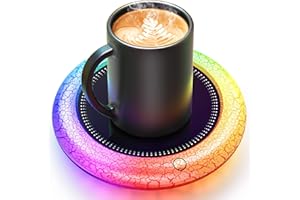 AUIFFER Tassenwärmer, Schnellste Erwärmung und Höchste Temperatur, Automatische EIN-/Ausschaltung, Schwerkraft-Induktions-Kaffeewärmer für den Schreibtisch, Intelligenter Mug Warmer für Kaffee und Tee