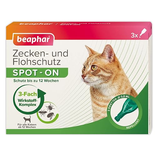 Tick and Flea Protection Spot-On Cat 3 x 0.8 ml