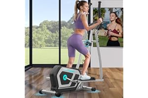 COWMEW Elliptical Cross Trainer for Home Gym, 3 in 1 Cross Trainer with 16 Levels of Magnetic Resistance, Dual Handle Design, LCD Display, Pulse Sensor, 130 KG Weight Capacity Cross Trainer