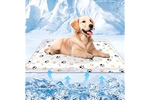 ETEIYLT Tappetino Refrigerante Cane, 60×50cm Tappeto Refrigerante Animali Domestici, Tappetini refrigerante cane, Declino Naturale, Elementi Essenziali dell'Estate