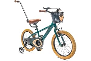 sun baby Verdant Bike Bicicleta Infantil de niño con Ruedas de Entrenamiento 12/14/16 Pulgadas, de niño 2-6 años, Manillar Ajustable y Timbre, V-Break y Freno de Torpedo