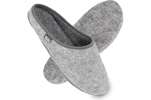 filsko® - Hausschuhe Herren - Hausschuhe Damen - Filzpantoffeln - perfekt bei kalten Fußböden - Dicke Filzlaufsohle - Federleicht nur 170g - 6 Farben - 36 EU bis 48 EU