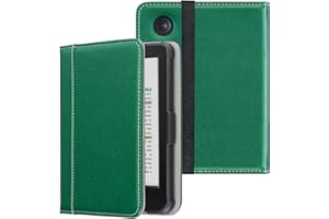 Derwere per Kobo Clara 2e/Clara BW/Clara Color Cover,per Tolino Shine Color/Shine 4/Shine 5 Custodia con Cinturino da Polso,Verde