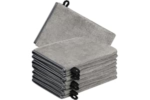 GRBAIN 8 Manoplas Baño Toallas Baño Toalla Facial Toalla Cara Toalla Microfibra Toallas Lavabo Esponja Bebe Recien Nacido Toalla Desmaquillante Reutilizable Limpieza Facial 15x21cm Franela Gris