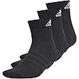adidas Unisex Kids Cushioned Sportswear Ankle Socks 3 Pairs, Black/White, 6-7 Years