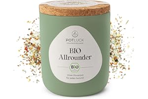 ‎POTLUCK GEWÜRZFREUNDE POTLUCK | Bio Allrounder | Gewürzmischung im Keramiktopf | 100g | Vegan, glutenfrei und mit natürlichen Inhaltsstoffen