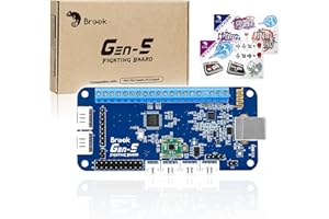 Brook Gaming GEN 5 Fighting Board mit RGB-Aufkleber - Multi-Plattform-Unterstützung für PS5, PS4, Switch, Switch 2 & PC - Ultraschneller Eingang für wettbewerbsfähiges Spielen 【Exklusive Version】
