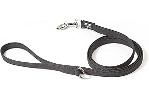 JULIUS-K9 Correa IDC Color & Gray con asa y anillo en D, 20 mm x 1,8 m, Negro-Gris