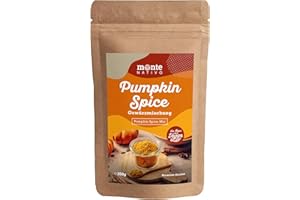 Pumpkin Spice Monte Nativo (250 g) – przyprawa do dyni – idealna do przypraw Pumpkin Spice Latte – delikatnie suszone i aromatyczne przyprawy, idealne do gotowania i przyprawiania, intymny aromat i