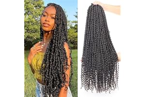 Xtrend Pré-torsion Passion Twist Cheveux 22 pouces Bohème Eau Vague Crochet 8 Packs 12 Brins/Pack Pré-bouclé Extensions de Cheveux 2#